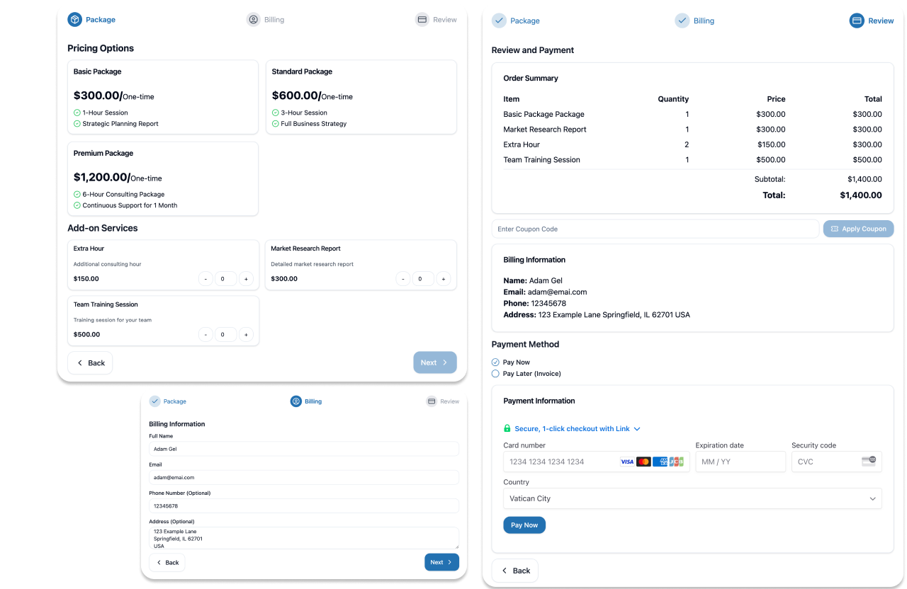 ServiceEz Dashboard