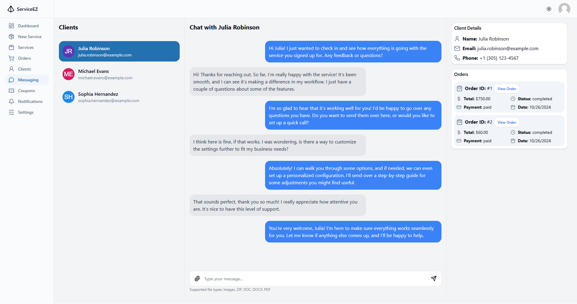 Messaging Interface