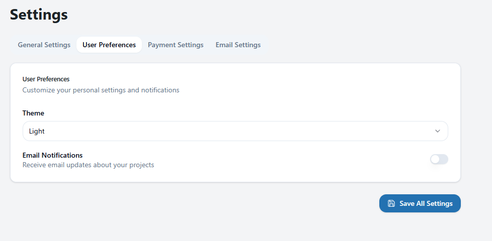 Light Mode Interface